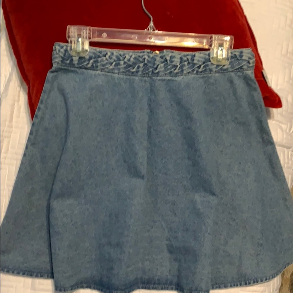 Lizard Thicket Flared Jean Skirt
